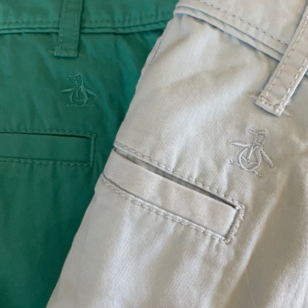 Penguin shorts. Pale blue and teal.  Gorgeous!NWOT